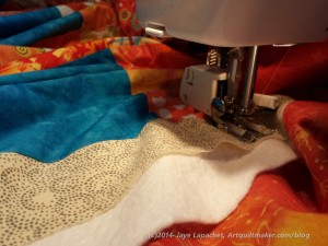 Wonky 9 Patch - quilting