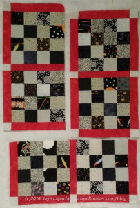Sew the two bottom blocks together.