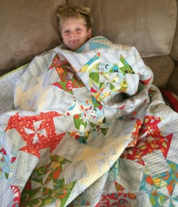 Pierce with quilt