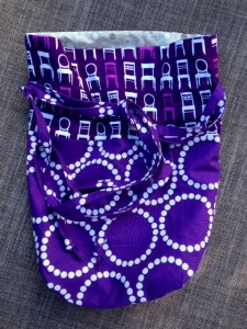 Purple Chair Bag - open