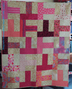 Pink T Quilt front