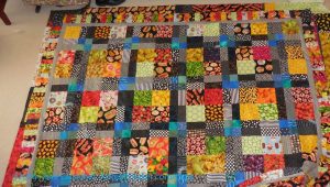 Food Quilt #3: Finished top