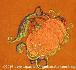 Pumpkin motif for napkins