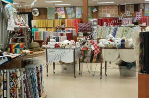 Yoder's large fabric area
