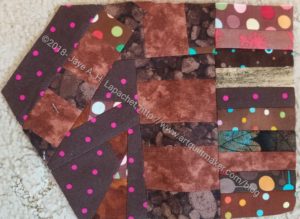 Color My Quilt: Marty - Brown made fabric