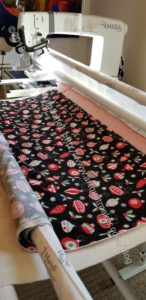 Quilting the Christmas Mat