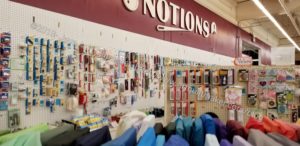 Mill End shop: notions