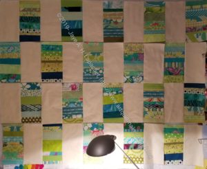 Green Strips Donation Quilt