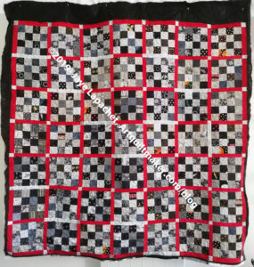Black & Grey Teenaged Boy Donation Quilt - quilted