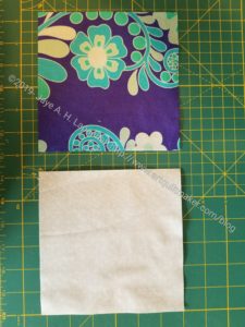 Cut 2 pieces of fabric