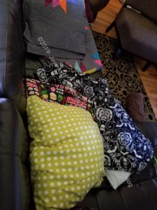 Pillowcase and quilt in the wild